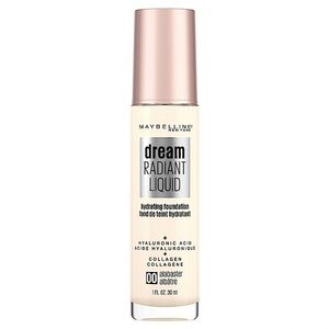 Maybelline 00 Alabaster Dream Radiant Liquid Hydrating Foundation 1oz
